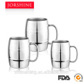 High quality and Hot sale double wall Coffee Mugs beer mug stainless steel mug